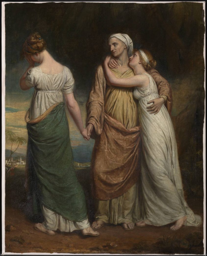 Naomi and her Daughters exhibited 1804 by George Dawe 1781-1829