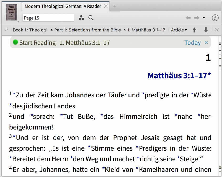 read german theological