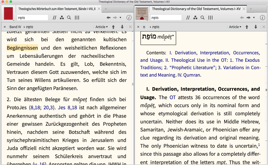 searching for definitions using Logos Bible software