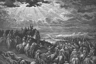 The conquest of canaan in the book of Judges in the bible.